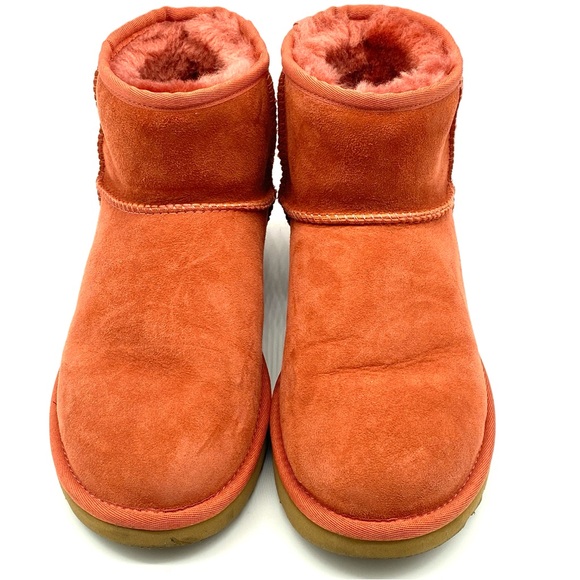 UGG WOMEN'S CLASSIC MINI II BOOT - HIBISCUS PINK WINTER SHORT ANKLE FUR SIZE 7 - Picture 2 of 7